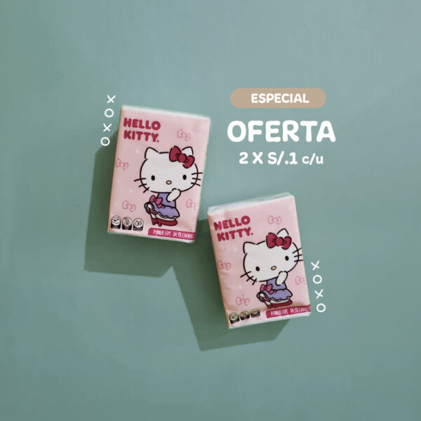 Pañuelos tissue Hello Kitty Oferta